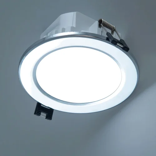Светильник точечный LED Акви CLD008111V Citilux хром 1 лампа, основание хром в стиле современный круглый фото 2