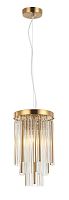 Светильник подвесной Style rain 2147/05/01P Stilfort прозрачный 1 лампа, основание бронзовое в стиле современный 
