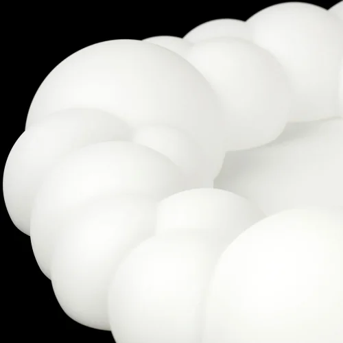 Люстра потолочная LED Claudia LSP-7077 Lussole белая на 1 лампа, основание белое в стиле современный  фото 3