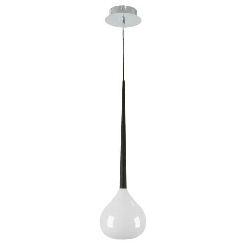 Светильник подвесной 808110 Lightstar белый 1 лампа, основание хром в стиле арт-деко 