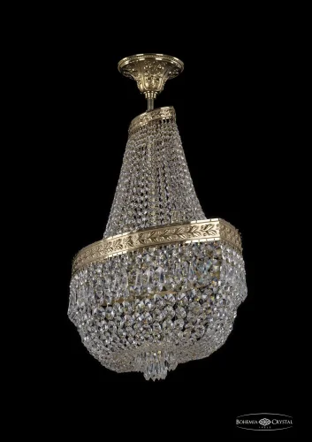 Люстра потолочная хрустальная 19273/H1/70IV G Bohemia Ivele Crystal прозрачная на 12 ламп, основание золотое в стиле классический sp фото 2