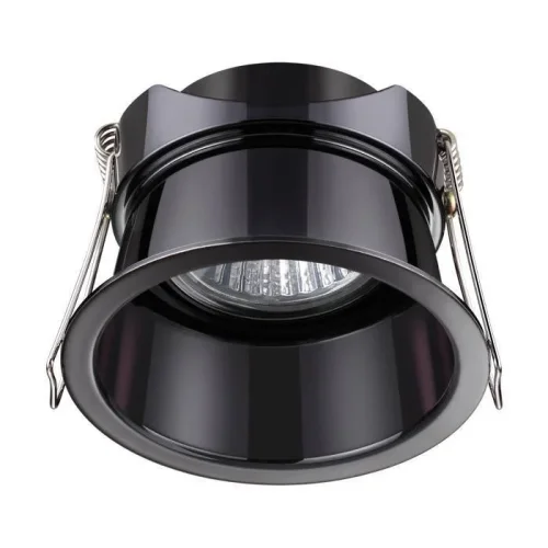 Светильник точечный Butt 370449 Novotech чёрный 1 лампа, основание чёрное в стиле современный 