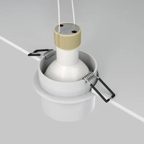 Светильник точечный Reif DL050-01WG Maytoni белый 1 лампа, основание белое золотое в стиле современный хай-тек  фото 7