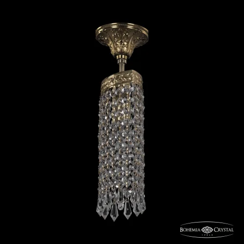 Светильник потолочный 19203/15IV G Drops Bohemia Ivele Crystal прозрачный 1 лампа, основание золотое в стиле классический drops фото 2