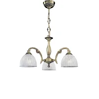Люстра подвесная L 5650/3 Reccagni Angelo белая на 3 лампы, основание античное бронза в стиле классический Люстра подвесная L 5650/3 Reccagni Angelo белая на 3 лампы, основание античное бронза в стиле классический