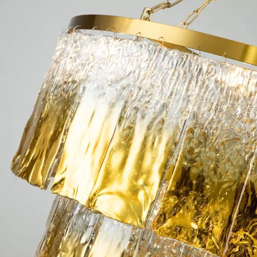 Люстра подвесная Midas 3017-12P Favourite золотая на 12 ламп, основание золотое в стиле современный  фото 4