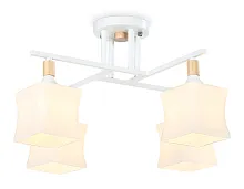 Люстра потолочная TR9495 Ambrella light белая на 2 лампы, основание белое в стиле модерн 
