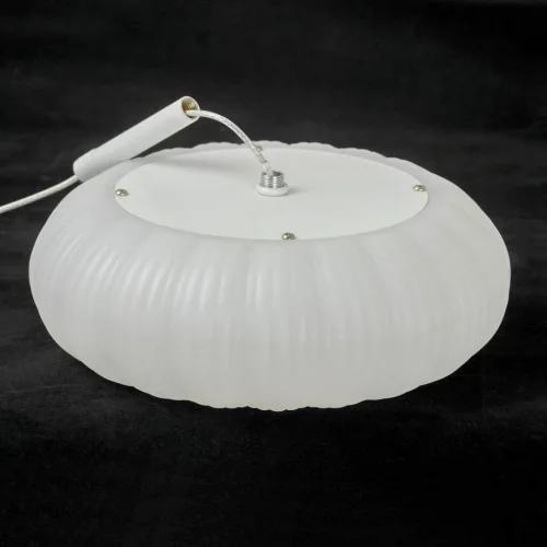 Светильник подвесной LED Claudia LSP-0922 Lussole белый 1 лампа, основание белое в стиле современный  фото 4