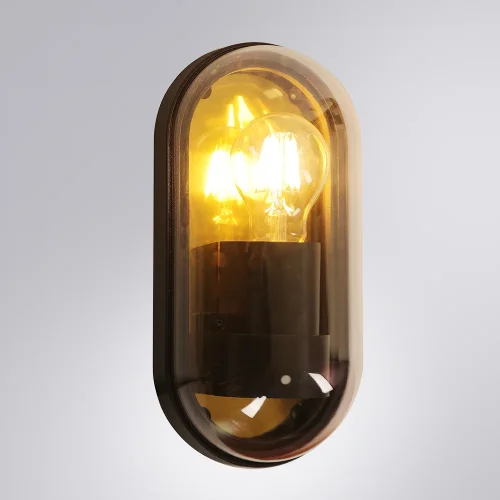 Настенный светильник Marfik A2481AL-1GO Arte Lamp уличный IP65 золотой 1 лампа, плафон прозрачный в стиле классический E27 фото 3
