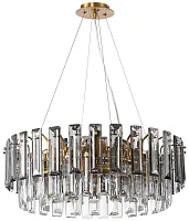Люстра подвесная Ton 2159/05/08P Stilfort серая прозрачная на 8 ламп, основание бронзовое в стиле современный  Люстра подвесная Ton 2159/05/08P Stilfort серая прозрачная на 8 ламп, основание бронзовое в стиле современный