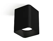 Светильник накладной XS7813002 Ambrella light чёрный 1 лампа, основание чёрное в стиле современный хай-тек квадратный