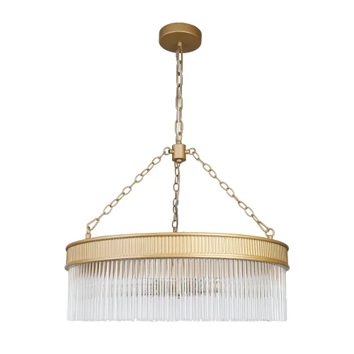 Люстра подвесная Turris 4200-6P Favourite прозрачная на 6 ламп, основание матовое золото в стиле классический  фото 2