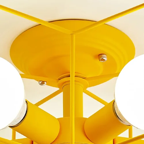 Люстра потолочная ASTERI Yellow 178358-26 ImperiumLoft жёлтая на 5 ламп, основание жёлтое в стиле современный скандинавский  фото 11