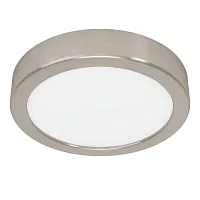 Светильник накладной LED Fueva 5 900583 Eglo белый 1 лампа, основание матовое никель в стиле современный круглый