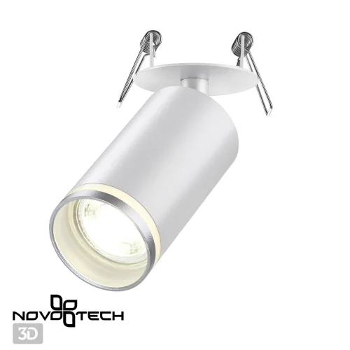 Светильник точечный Ular 370880 Novotech белый 1 лампа, основание белое в стиле современный  фото 3