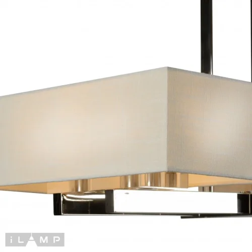 Люстра потолочная Play CJ0106 CR iLamp белая на 6 ламп, основание хром в стиле американский современный  фото 3