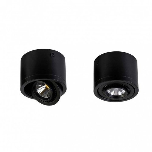 Светильник накладной LED Reflector 1777-1C Favourite чёрный 1 лампа, основание чёрное в стиле современный круглый