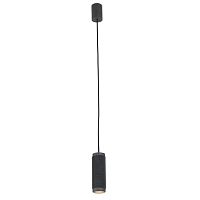 Светильник подвесной Kinescope 2452-1P Favourite чёрный 1 лампа, основание чёрное в стиле современный трубочки