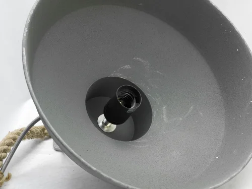 Светильник подвесной лофт LSP-9878 Lussole серый 1 лампа, основание серое в стиле лофт  фото 4