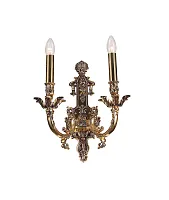 Бра FIRENZE W1781.2 antique gold Lucia Tucci без плафона 2 лампы, основание золотое в стиле классический 
