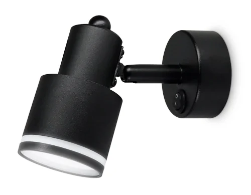 Спот с 1 лампой TA1282 Ambrella light чёрный GU10 в стиле хай-тек минимализм  фото 3