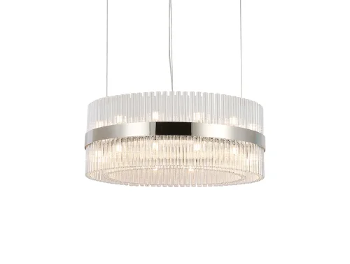 Люстра подвесная 8439+15/S nickel Newport прозрачная на 24 лампы, основание никель в стиле американский современный классический  фото 2