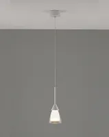 Светильник подвесной LED Leina V10868-PL Moderli прозрачный 1 лампа, основание белое в стиле современный 