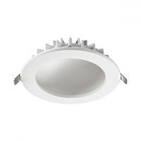 Светильник точечный LED Gesso 358806 Novotech белый 1 лампа, основание белое в стиле современный 