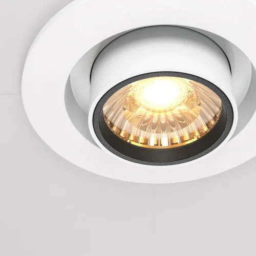 Светильник точечный LED Hidden DL045-01-10W3K-W Maytoni белый 1 лампа, основание белое в стиле хай-тек современный  фото 2