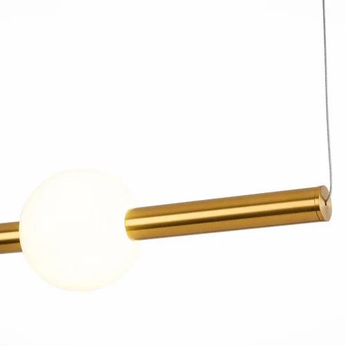 Светильник подвесной LED Angurra SL1222.223.01 ST-Luce белый золотой 1 лампа, основание золотое в стиле хай-тек  фото 4
