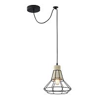 Светильник подвесной лофт Gosford T452-PL-01-GR Maytoni чёрный 1 лампа, основание чёрное в стиле лофт 