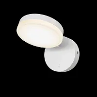 Бра с выключателем LED Fad MOD070WL-L8W3K Maytoni белый 1 лампа, основание белое в стиле современный 
