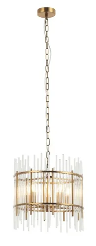 Люстра подвесная Sia 2146/05/05P Stilfort прозрачная на 5 ламп, основание бронзовое в стиле современный 