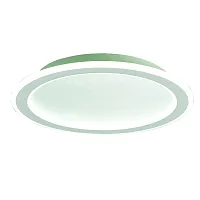 Люстра потолочная LED с пультом Tulum 8509 Mantra белая на 1 лампа, основание белое в стиле современный хай-тек с пультом