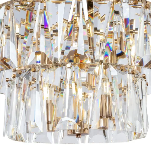 Люстра подвесная Puntes MOD043PL-18G Maytoni прозрачная на 18 ламп, основание золотое в стиле современный  фото 2