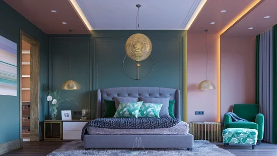 Спальня в зеленом цвете. 50 идей и советов
