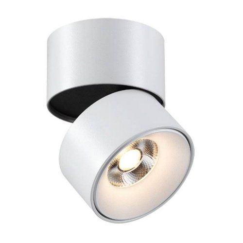 Светильник накладной LED TUBO 357472 Novotech белый 1 лампа, основание белое в стиле современный круглый