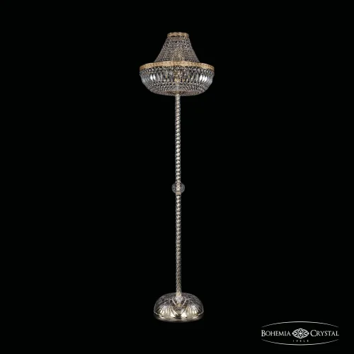 Торшер 19041T3/H/45IV-172 G Bohemia Ivele Crystal sp прозрачный 8 ламп, основание золотое в стиле классический
