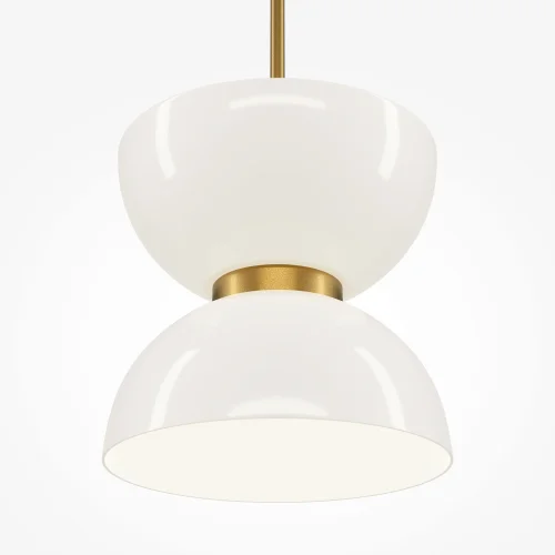 Светильник подвесной LED Kyoto MOD178PL-L11G3K Maytoni белый 1 лампа, основание золотое в стиле современный арт-деко  фото 2