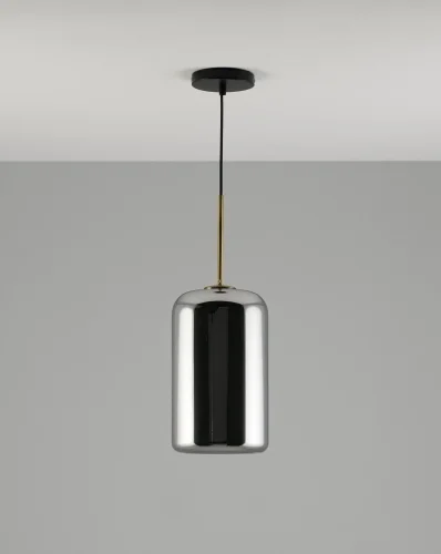Светильник подвесной Scrum V2142-P Moderli чёрный 1 лампа, основание чёрное в стиле современный лофт  фото 3