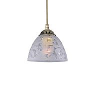 Светильник подвесной L 6252/14 Reccagni Angelo белый 1 лампа, основание античное бронза в стиле классический 