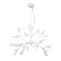 Люстра подвесная Florencia FR5049PL-27W Freya белая на 27 ламп, основание белое в стиле современный ветви Люстра подвесная Florencia FR5049PL-27W Freya белая на 27 ламп, основание белое в стиле современный ветви