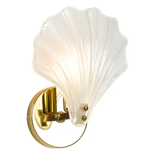 Бра Hesperia LSP-8833 Lussole белый на 1 лампа, основание золотое в стиле современный флористика 