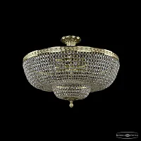 Люстра потолочная 19091/55IV G C1 Bohemia Ivele Crystal прозрачная на 8 ламп, основание золотое в стиле классический sp