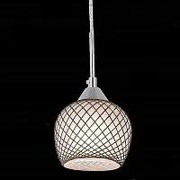 Светильник подвесной Сюзи CL171112 Citilux венге 1 лампа, основание хром венге в стиле современный 