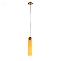 Светильник подвесной Callana SL1145.393.01 ST-Luce янтарный 1 лампа, основание латунь в стиле современный 