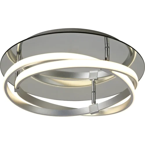 Светильник потолочный LED INFINITY 5727 Mantra серебряный 1 лампа, основание хром в стиле хай-тек кольца фото 2