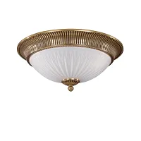 Люстра потолочная  PL 9370/4 Reccagni Angelo белая на 4 лампы, основание золотое в стиле классический 