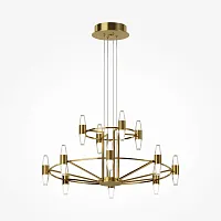 Люстра подвесная LED Arana MOD401PL-L72BS3K Maytoni белая на 1 лампу, основание латунь в стиле хай-тек современный Люстра подвесная LED Arana MOD401PL-L72BS3K Maytoni белая на 1 лампу, основание латунь в стиле хай-тек современный