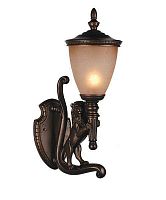 Настенный светильник Guards 1337-1W Favourite уличный IP44 коричневый 1 лампа, плафон белый в стиле классика E27